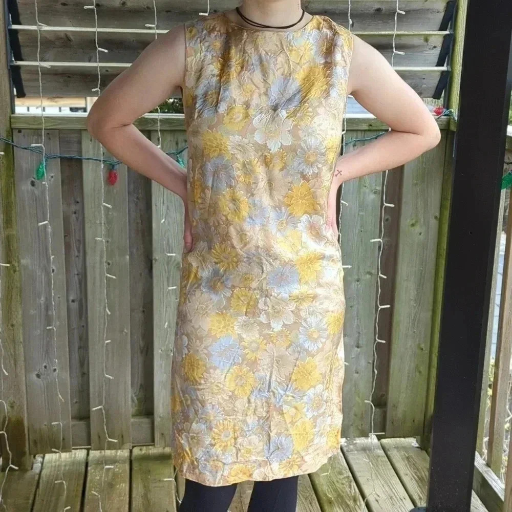 1960's Hippie Flower Dress